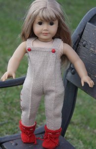 Knit doll dress with this lovely doll knitting pattern